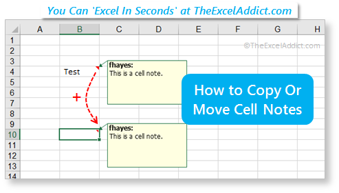 How to Copy Or Move Cell Notes