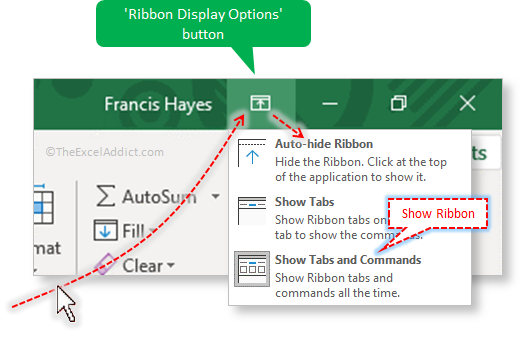 no scroll bar in excel 2013