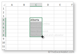 Autofill Your Custom List in Microsoft Excel 2007 2010 2013 2016 365