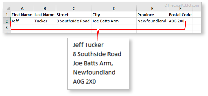 Data In Separate Columns in Microsoft Excel 2007 2010 2013 2016 2019 365