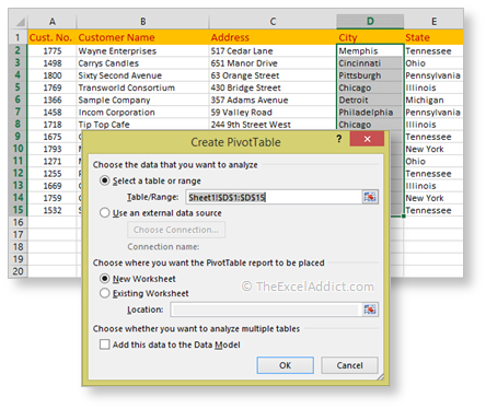 Extract Unique Items From List Pivot Table in Microsoft Excel 2007 2010 2013 2016 365