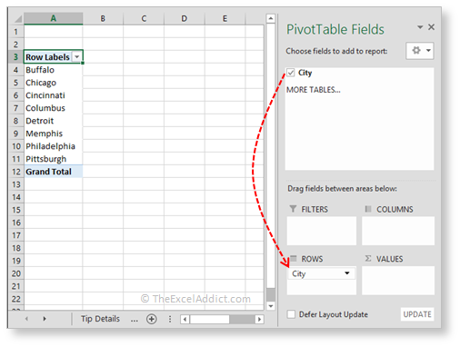 Extract Unique Items From List Pivot Table in Microsoft Excel 2007 2010 2013 2016 365