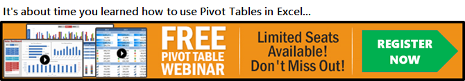 It's time for you to finally learn how to use Pivot Tables in Excel!