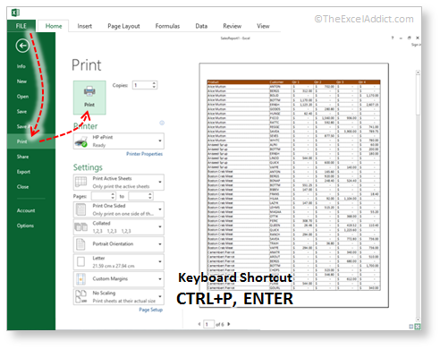 Print Worksheet Two Clicks in Microsoft Excel 2007 2010 2013 2016 365